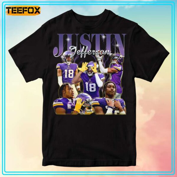 Justin Jefferson Football Rertro T Shirt