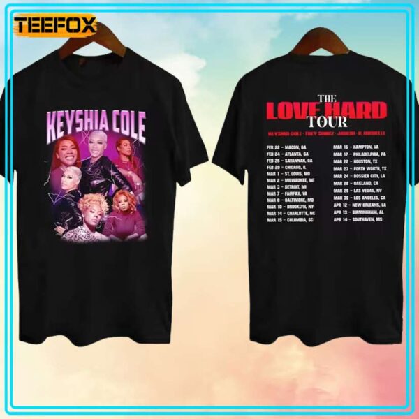 Keyshia Cole The Love Hard Tour Concert 2024 T Shirt