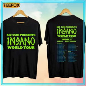 Kid Cudi Insano World Tour 2024 Concert T Shirt
