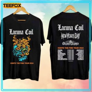 Lacuna Coil Ignite The Fire Tour 2024 Unisex T Shirt