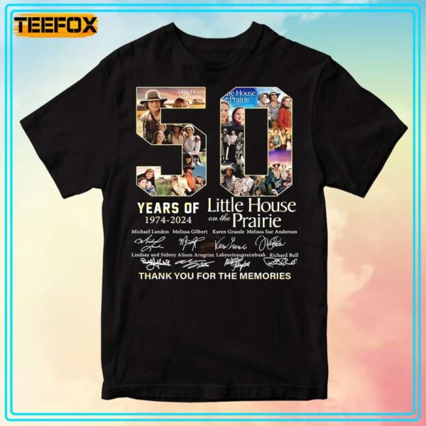 Little House On The Prairie 50 Years Anniversary 1974 2024 T Shirt