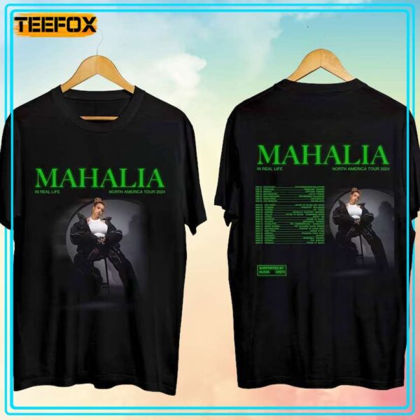 Mahalia In Real Life Tour 2024 Concert T Shirt