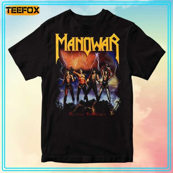 Manowar Fighting the World Unisex T Shirt