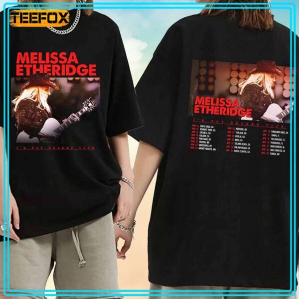 Melissa Etheridge Im Not Broken US Tour 2024 Concert T Shirt