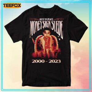 Money Sign Suede Rest In Peace T Shirt
