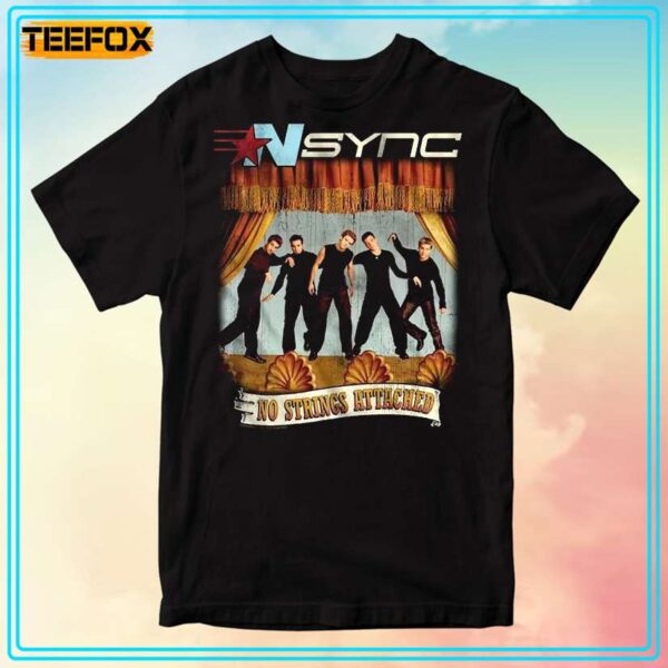NSYNC No Strings Attached Black Unisex T Shirt
