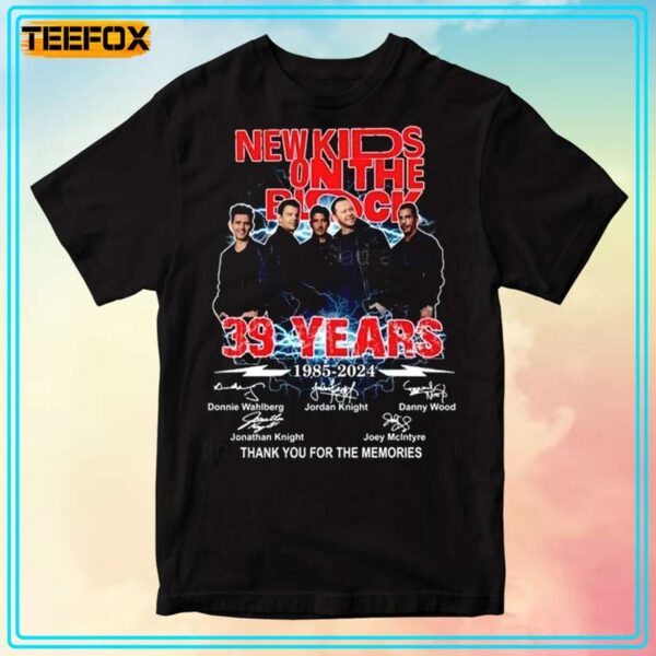 New Kids On The Block NKOTB 39 Years 1985 2024 T Shirt