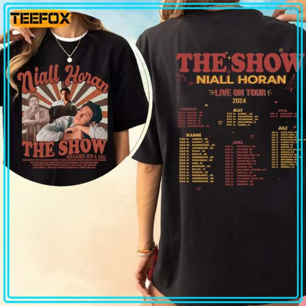 Niall Horan Tracklist The Show Live on tour 2024 T Shirt