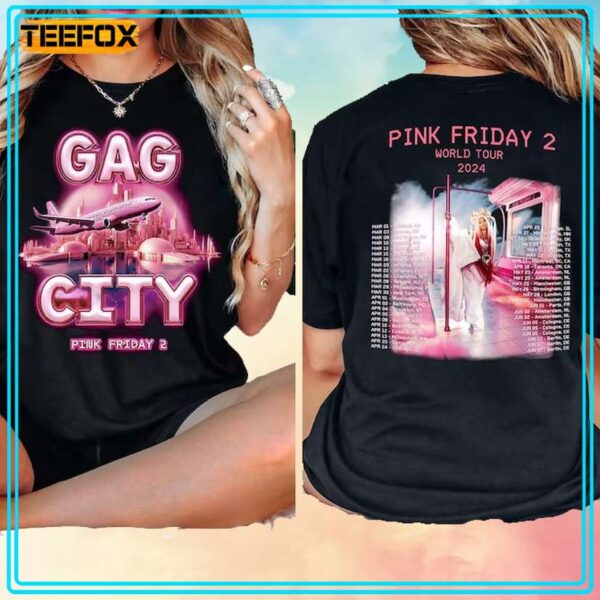 Nicki Minaj Gag City Pink Friday 2 Tour 2024 T Shirt