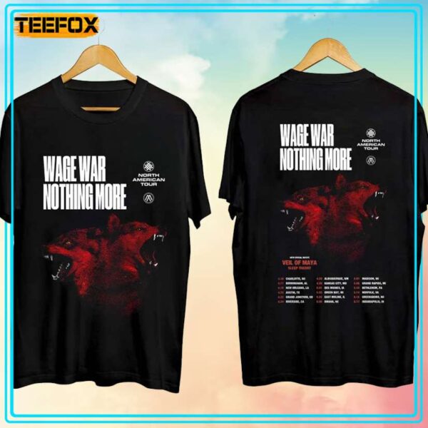 Nothing More and Wage War Spring US Tour 2024 Concert T Shirt