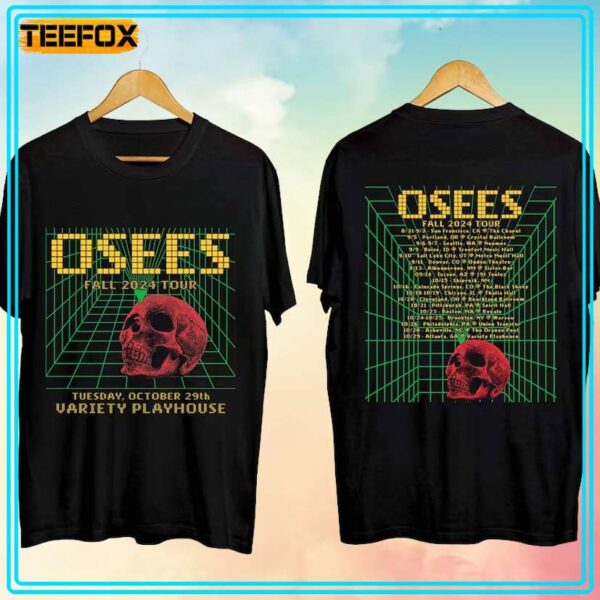Osees Fall Tour North America 2024 Concert T Shirt