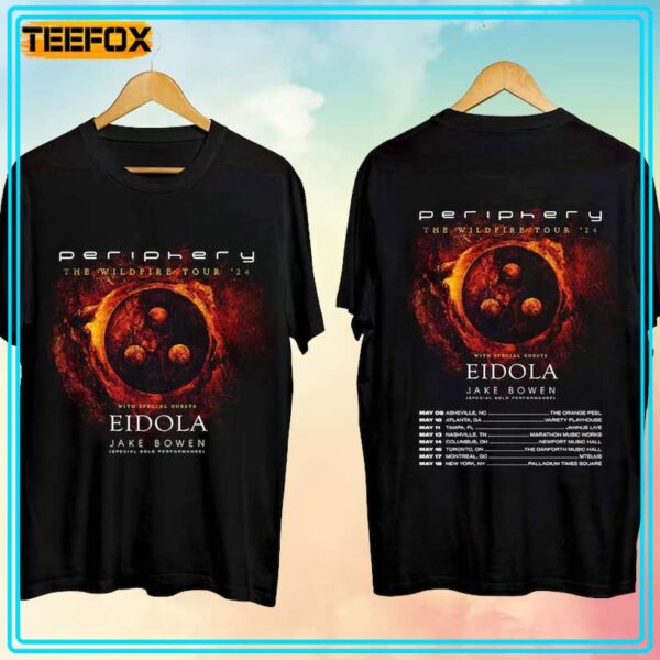 Periphery The Wildfire Tour 2024 Concert T Shirt