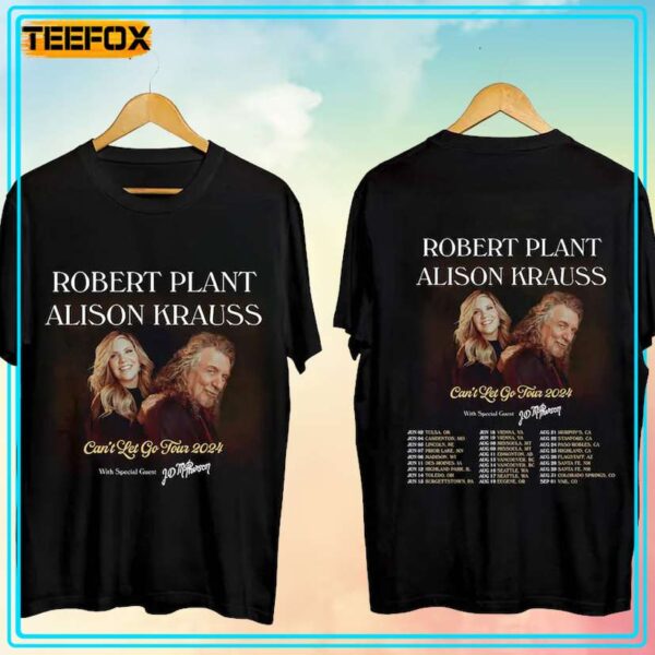 Robert Plant and Alison Krauss Cant Let Go Tour 2024 Concert T Shirt