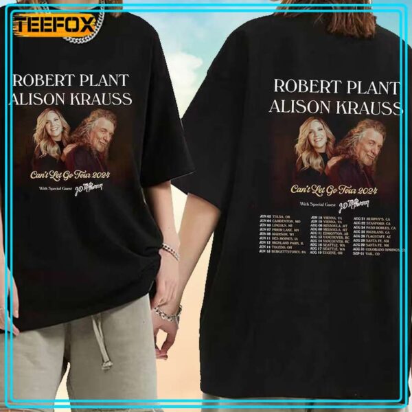Robert Plant and Alison Krauss Cant Let Go Tour 2024 T Shirt 1
