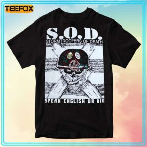 SOD Stormtroopers of Death Speak English or Die T Shirt