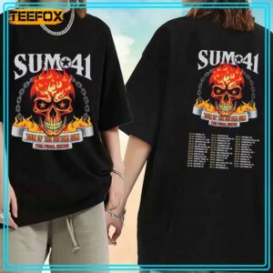 SUM 41 Announces Final Headlining World Tour 2024 2025 T Shirt