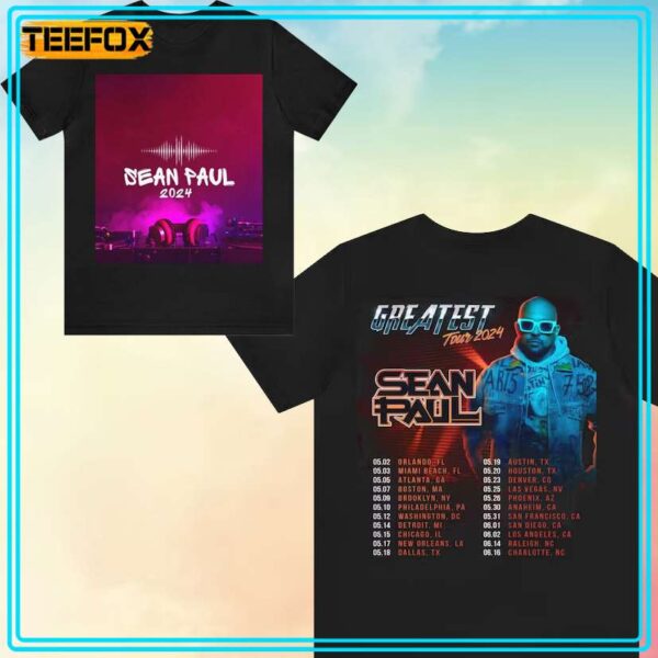 Sean Paul Greatest Tour 2024 Unisex T Shirt
