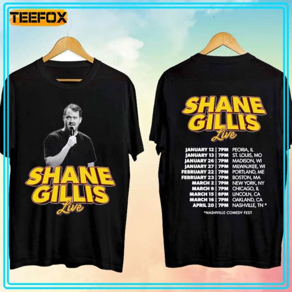 Shane Gillis Live Tour 2024 Concert T Shirt