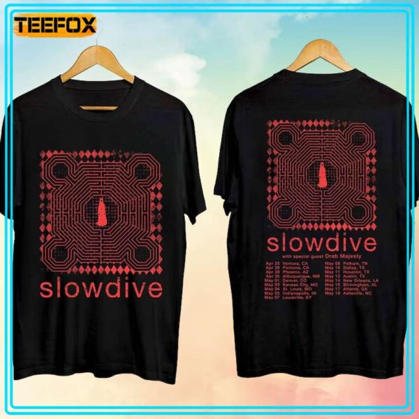 Slowdive Tour 2024 Concert T Shirt