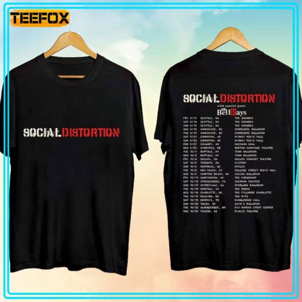 Social Distortion Fall Tour 2024 Concert T Shirt