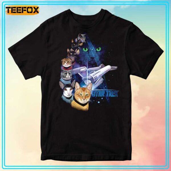 Star Trek Cat Feline Galaxy Unisex T Shirt