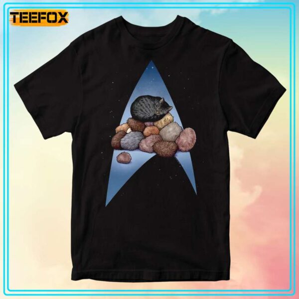 Star Trek Cat Nap Pile Up Unisex T Shirt