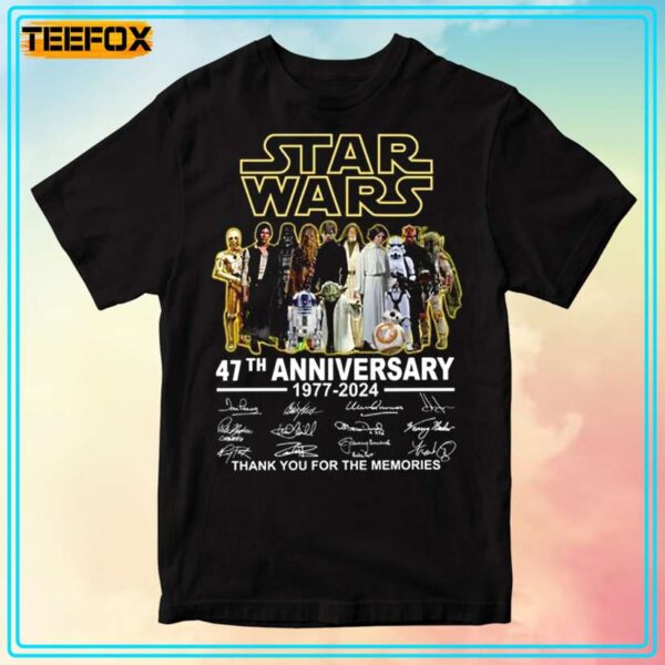 Star Wars 47th Anniversary 1977 2024 T Shirt