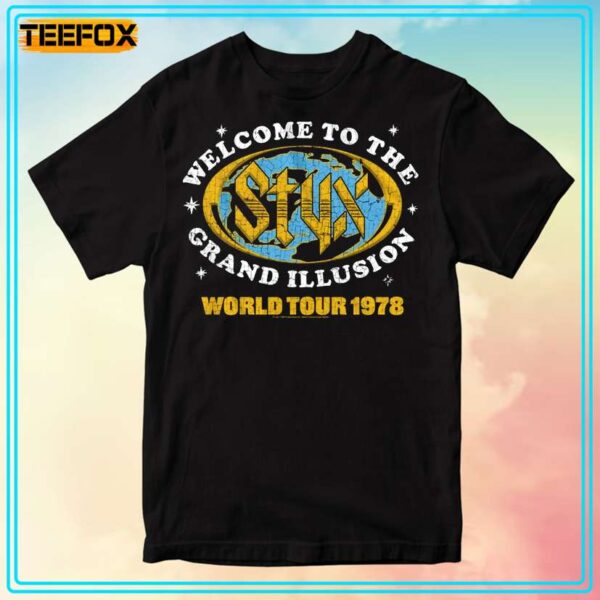Styx Grand Illusion World Tour 1978 T Shirt