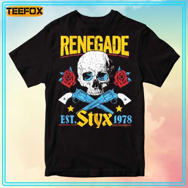 Styx Renegade Skull 1978 T Shirt