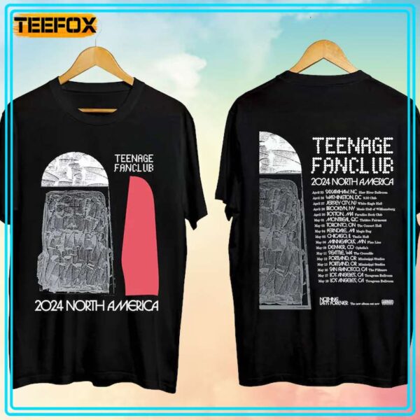 Teenage Fanclub Tour 2024 Concert T Shirt
