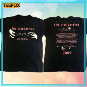 The Cranberries Rock band Tour 2009 T Shirt