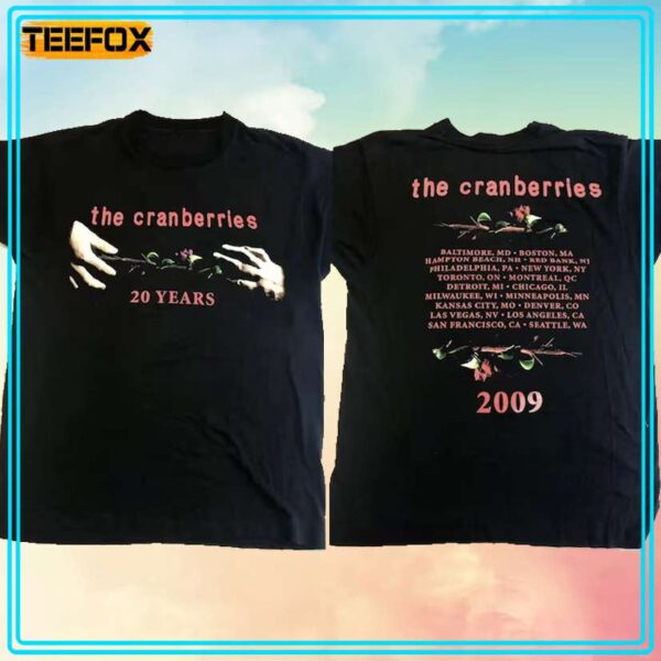 The Cranberries Rock band Tour 2009 T Shirt