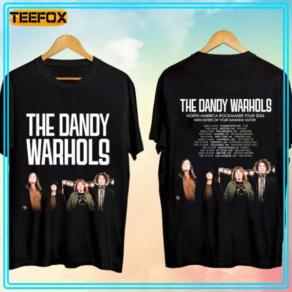 The Dandy Warhols North America Rockmaker Tour 2024 T Shirt