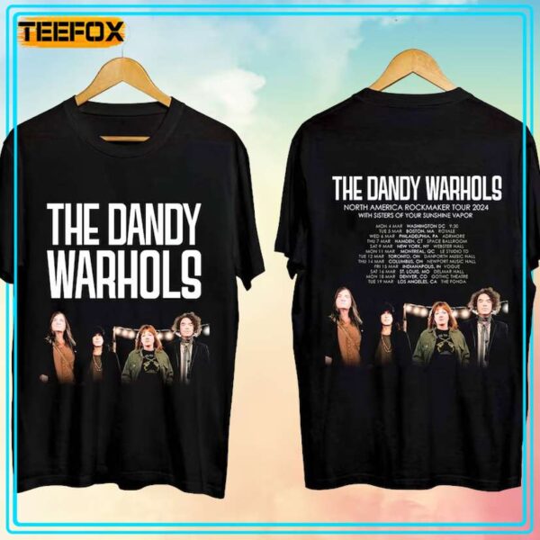 The Dandy Warhols Tour 2024 Concert T Shirt