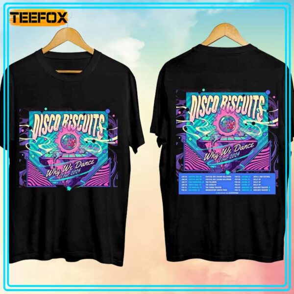 The Disco Biscuits Tour 2024 Concert T Shirt
