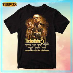 The Godfather 51th Anniversary 1972 2023 Signatures T Shirt