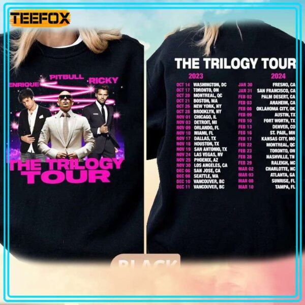 The Trilogy Tour 2023 2024 Enrique Iglesias X Pitbull X Ricky Martin T Shirt