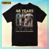 U2 48 Years Anniversary Signatures 1976 2024 T Shirt