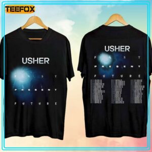 Usher Past Present Future Tour 2024 Concert T Shirt