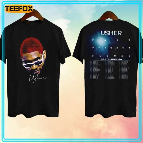 Usher Past Present Future Tour 2024 Unisex T Shirt