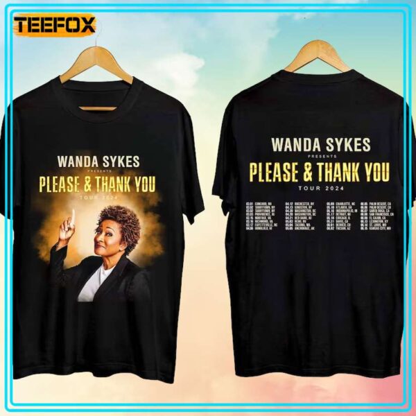 Wanda Sykes Please Thank You Tour 2024 Concert T Shirt