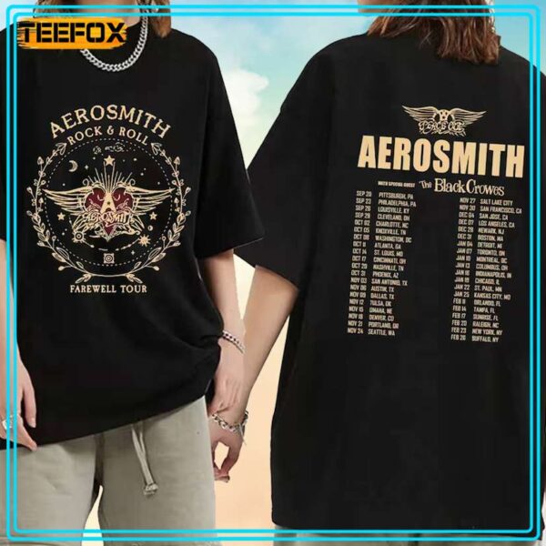 Aerosmith 2024 2025 North American Farewell Tour Concert Music T Shirt