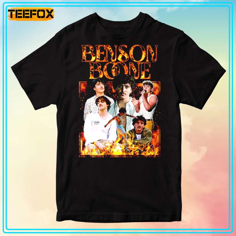 Retro Style Singer Merchandise Bensons Singer Merch Hoodie - Boones World Tour Fashion Sweatshirt For Women & Men Benson Boone Hoodie