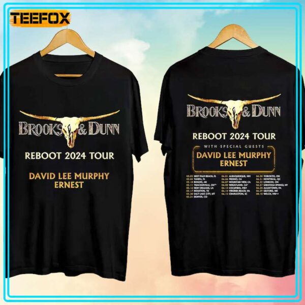 Brooks and Dunn The Reboot Tour 2024 Concert T Shirt