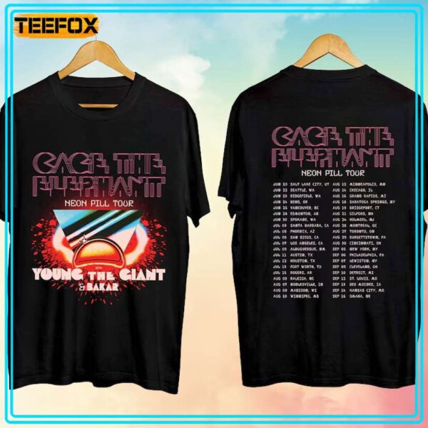 Cage the Elephant Neon Pill Tour 2024 Unisex T Shirt