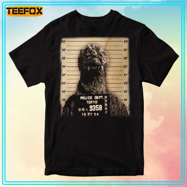 Godzilla Mugshot Unisex T Shirt