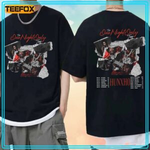 Hunxho One Night Only Tour 2024 Music T Shirt