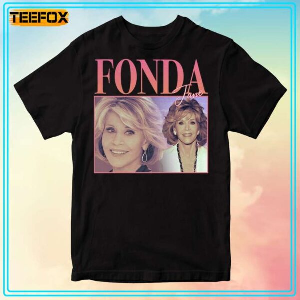 Jane Fonda 90s Retro Style T Shirt