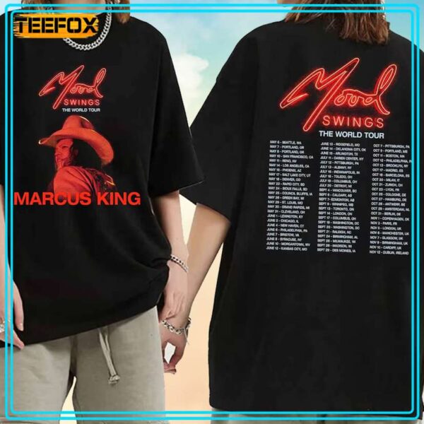Marcus King Mood Swings The World Tour 2024 Concert Music T Shirt
