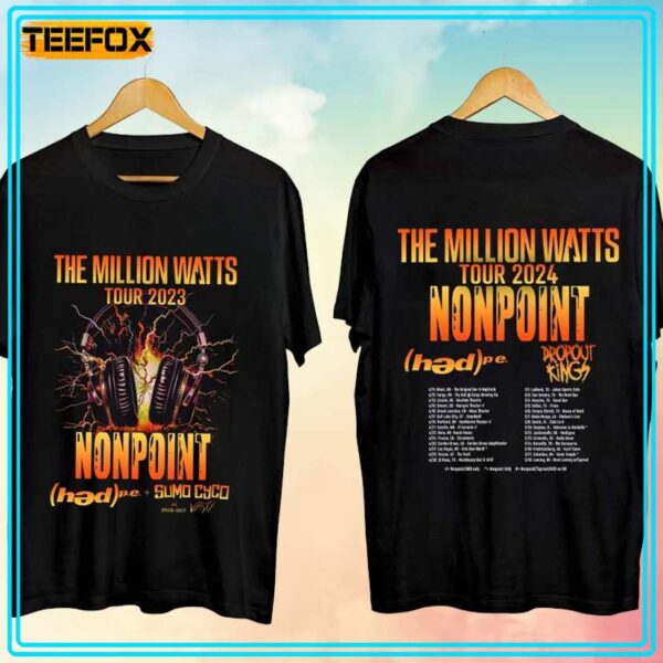 Nonpoint The Million Watts Tour 2024 Unisex T Shirt